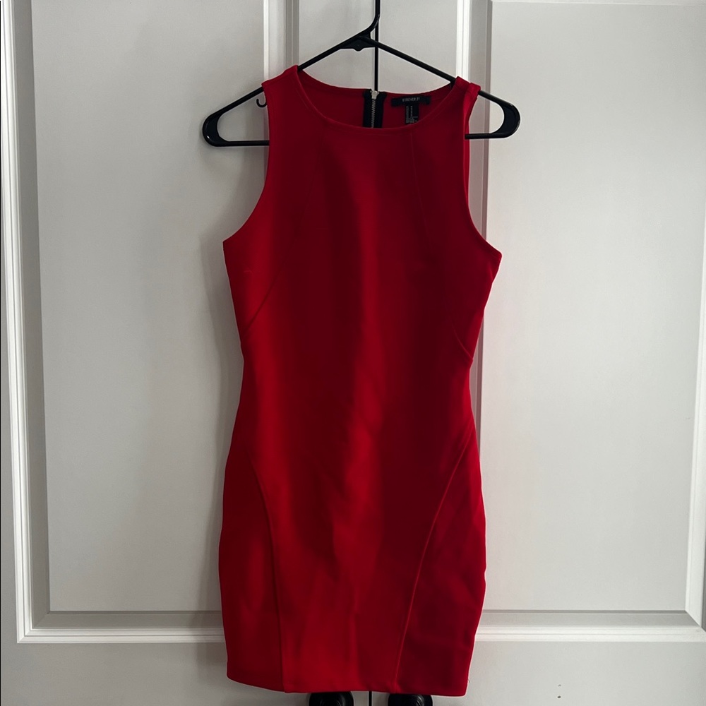 Forever 21 Vibrant Red Mini Dress